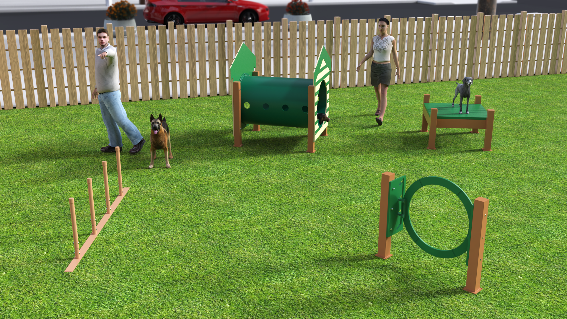 Dog Park Agility Obstacle Course Equipment BarkPark